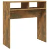 vidaXL Konsolentisch Räuchereiche 78x30x80 cm Holzwerkstoff Produktbild-Vorschau 1