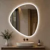 S'AFIELINA Espejo de baño asimétrico con iluminación LED, Vista previa de la imagen del producto 15