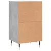 vidaXL Credenze 2 pz. Grigio cemento 40x35x70 cm materiale Anteprima dell’immagine prodotto 10