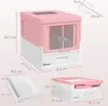 PawHut Katzentoilette Katzenklo mit Deckel Schaufel Produktbild-Vorschau 3