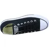 A top-down view of a black Converse sneaker. Voir les images du produit