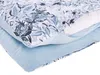 BELIANI Bettwäsche Set Weiß / Blau aus Baumwolle 155 x 220 Produktbild-Vorschau 8