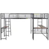 MODFU patrová postel kovová postel 90×200 cm s pracovním Náhled obrázku produktu 7