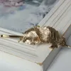 Metal Haarklammer Blatt in der Farbe Gold Produktbild-Vorschau 3