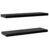 vidaXL Étagères suspendues 2 pcs. noir 120x20x3,8 cm Voir les images du produit 1