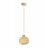 Luxolar LED Pendelleuchte E27 Rattan Boho Beige/Grau - Produktbild-Vorschau 1