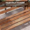 Outsunny Gartenbank 2-Sitzer Sitzbank Holzbank Balkonbank Produktbild-Vorschau 6