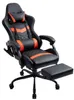A gaming chair with an extended footrest is shown against a white background. Anteprima dell’immagine prodotto