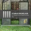Outsunny Gewächshaus Aluminium Treibhaus 3,68m² Tomatenhaus Produktbild-Vorschau 5