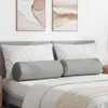 vidaXL Bolsterkissen 2 stk. Stoff Wolkengrau Ø 25 x 70 cm Produktbild-Vorschau 2
