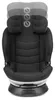 A black child car seat shown from the front. Produktbild-Vorschau