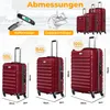 KESSER® 3tlg. Hartschalenkofferset Reisekofferset M-L-XL, 4 Produktbild-Vorschau 2