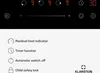 An induction cooktop control panel and a list of its features. Podgląd zdjęcia produktu