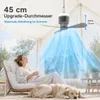 XL kempingový ventilátor s priemerom 45 cm a osvetlením, Náhľad obrázku produktu 3