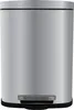 A standalone product shot of a silver pedal bin. Produktbild-Vorschau