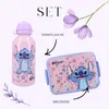 Set Trinkflasche & Brotdose Disney Stitch, Flieder Blumen Produktbild-Vorschau 2