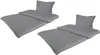 Bettwäsche Seersucker Doppelpack 2x ca. 135x200 cm + 2x ca. Produktbild-Vorschau 1