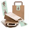 100 braune natur Kraftpapier Papiertüte Geschenk-Tasche mit Produktbild-Vorschau 8