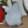 Spardose Kleiner Pinguin aus Kunststein handbemalt Produktbild-Vorschau 3