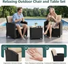 Set da giardino in rattan KOMFOTTEU, composto da 3 pezzi, Anteprima dell’immagine prodotto 5