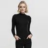 Urban Classics, dames, longsleeve met hoge hals, zwart - Productafbeelding-voorbeeld 7