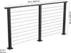 VEVOR 198 cm Komplettes Kabelgeländer-Kit mit Pfosten, 89 Produktbild-Vorschau 7