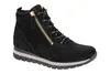 A black leather Gabor Comfort lace-up bootie with a side zipper. Produktbild-Vorschau