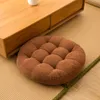 Coussin de sol rond monochrome pour salon Lecture Voir les images du produit 2