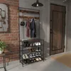 Portemanteau Relaxdays, 4 étagères à chaussures, 2 barres à Voir les images du produit 3