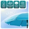 VOUNOT® Sonnenschirm Strandschirm 200cm mit Tragetasche und Produktbild-Vorschau 4