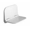 A white wall-mounted shower seat is shown folded up against a white background. Anteprima dell’immagine prodotto