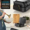 Arendo, gaufrier, 1200 watts, gaufrier automatique, pour 2 Voir les images du produit 5