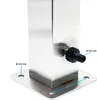 Wiltec eckige Wasserzapfstelle aus Edelstahl 95 cm, Produktbild-Vorschau 2