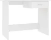 A white desk with a single drawer on the right side, shown from the front. Náhľad obrázku produktu