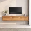 Lowboard TECCA 180 cm hängend aus Massivholz, Eiche Finish Produktbild-Vorschau 2