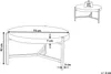 BELIANI Couchtisch Braun Schwarz Taupe Holzoptik MDF Produktbild-Vorschau 7