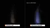 A comparison of two light beams against a dark background, one labeled 'ORIGINAL LINE' and the other 'COOL BLUE INTENSE'. Produktbild-Vorschau