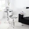 cagü: Design Barock Beistelltisch [LAVAL] Rund Silber aus Produktbild-Vorschau 3