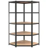 A corner shelving unit with five shelves. Náhled obrázku produktu