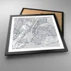 Gerahmtes Poster - Schwarzer Rahmen - Neu York Karte - Produktbild-Vorschau 3