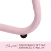 Beistelltisch Outdoor Balkontisch 43x43cm, Rosa Metall Produktbild-Vorschau 7