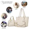 OKWISH 4 tlg Handtasche Damen, Kleine Umhängetasche Damen, Produktbild-Vorschau 8