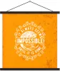 MuchoWow® Textilposter Jahrgang - Mond - Design 40x40 cm Produktbild-Vorschau 1