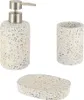 Set becher spender und seifenschale zement - terrazzo - Produktbild-Vorschau 1