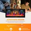 Elektrický krb HOMCOM s topením, 11 barevnými efekty Náhled obrázku produktu 6