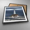 Gerahmtes Poster - Schwarzer Rahmen - Leuchtturm Meer - Produktbild-Vorschau 3