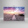 Bilder auf glas - Einteilig - Boot Strand Himmel - 120x80cm Produktbild-Vorschau 3