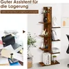 A split image showing a messy desk on the left and a clean, organized bookshelf on the right, with text promoting storage solutions. Náhled obrázku produktu