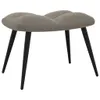 vidaXL Relaxsessel mit Hocker Hellgrau Samt -  Sessel Produktbild-Vorschau 7