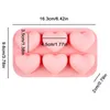 3 Stück Silikon Backform, 3D Herzform Schokolade Bar Produktbild-Vorschau 2
